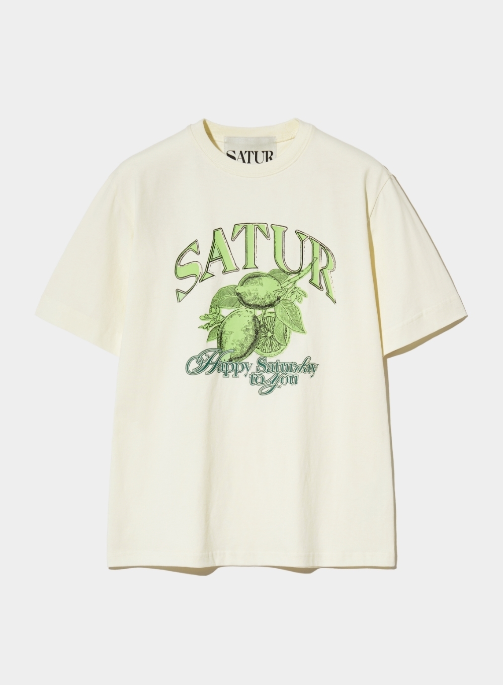 【SATUR】★人気★シトロン サマー グラフィック 半袖 Tシャツ SATUR]Citron Summer Graphic ティーシャツ☆新作・24SS