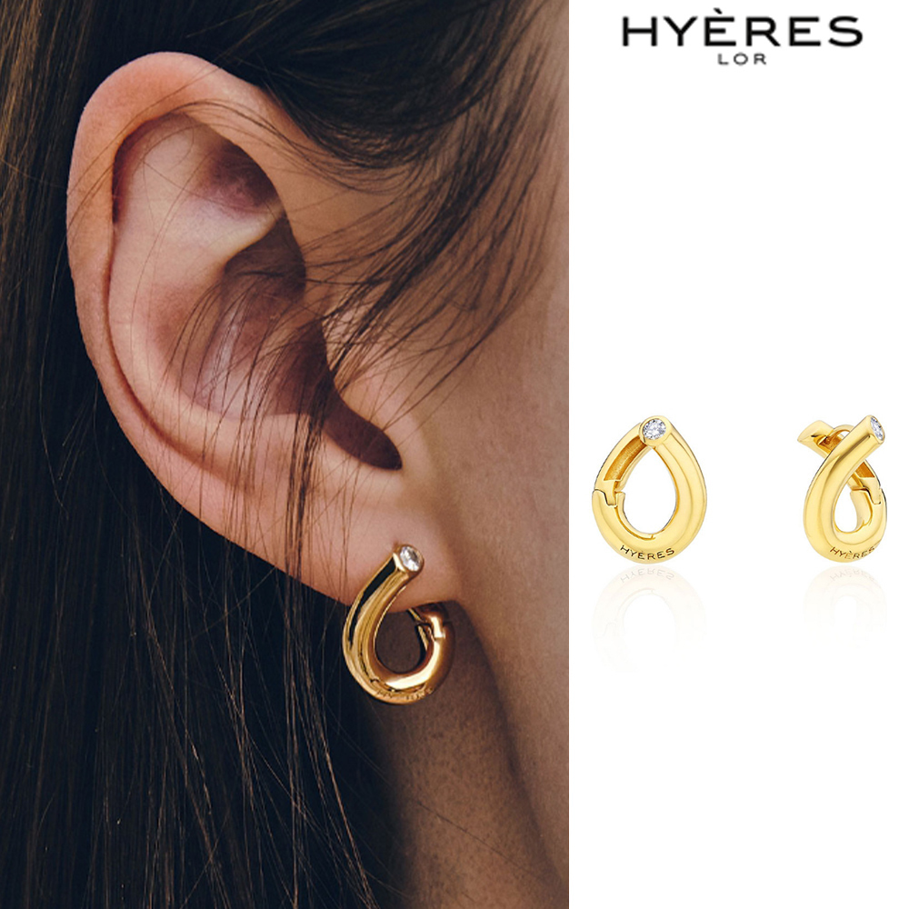 【HYERES LOR】24SS★ Etrive Note Silver One Touch Earrings