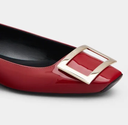 [Roger Vivier] トロンペットメタルバックル パレリーナ Roger Vivier] トロンペットメタルバックル パレリーナ (Roger