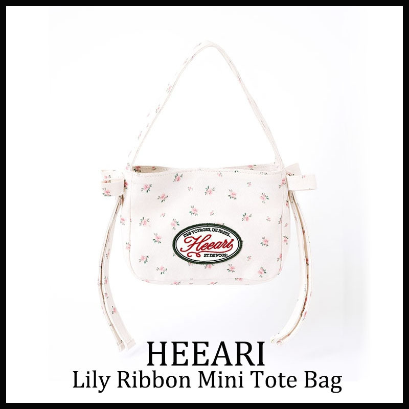 ☆HEEARI☆ LILY RIBBON MINI TOTE BAG