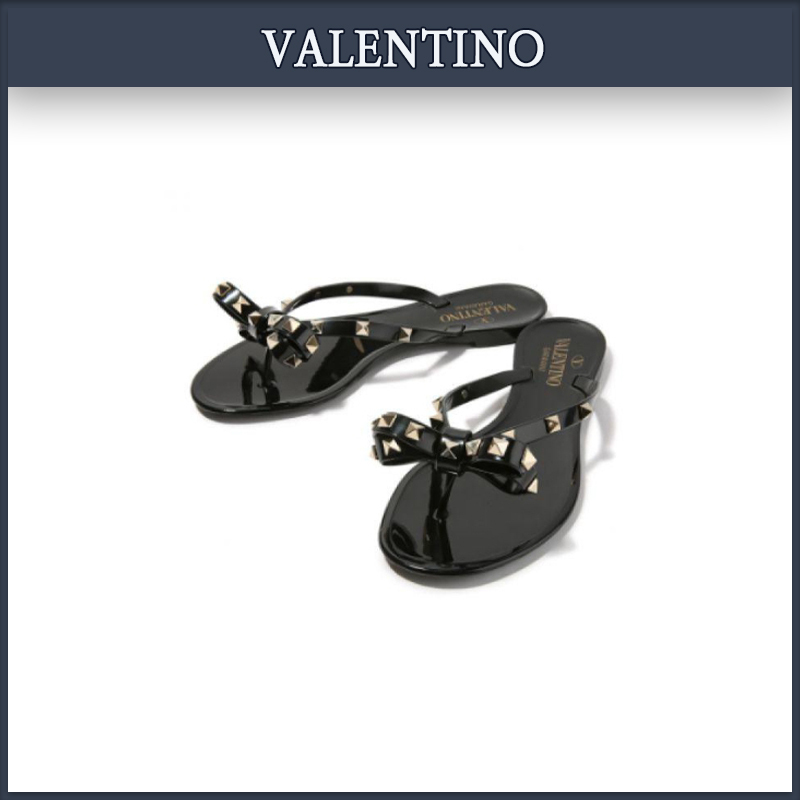 【VALENTINO】★送料・関税込★ゴムロックスタッドサンダル