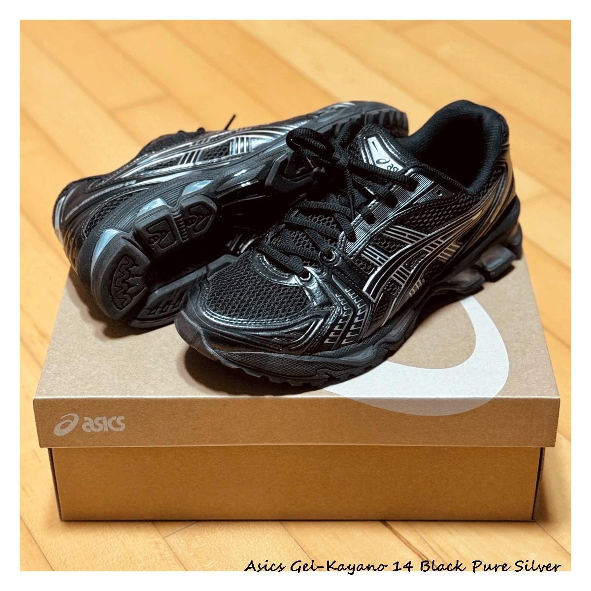 ★ Asics Gel-Kayano 14 Black Pure Silver