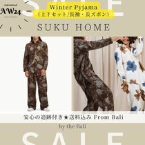 【SUKU Home】AW24ウィンターパジャマ★長袖長ズボン上下セット