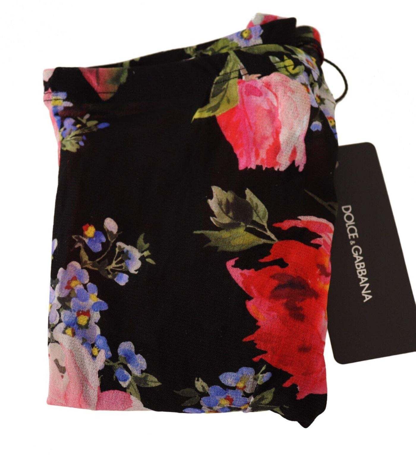 ◇DOLCE&GABBANAブラック ホワイト ストライプ ストッキング