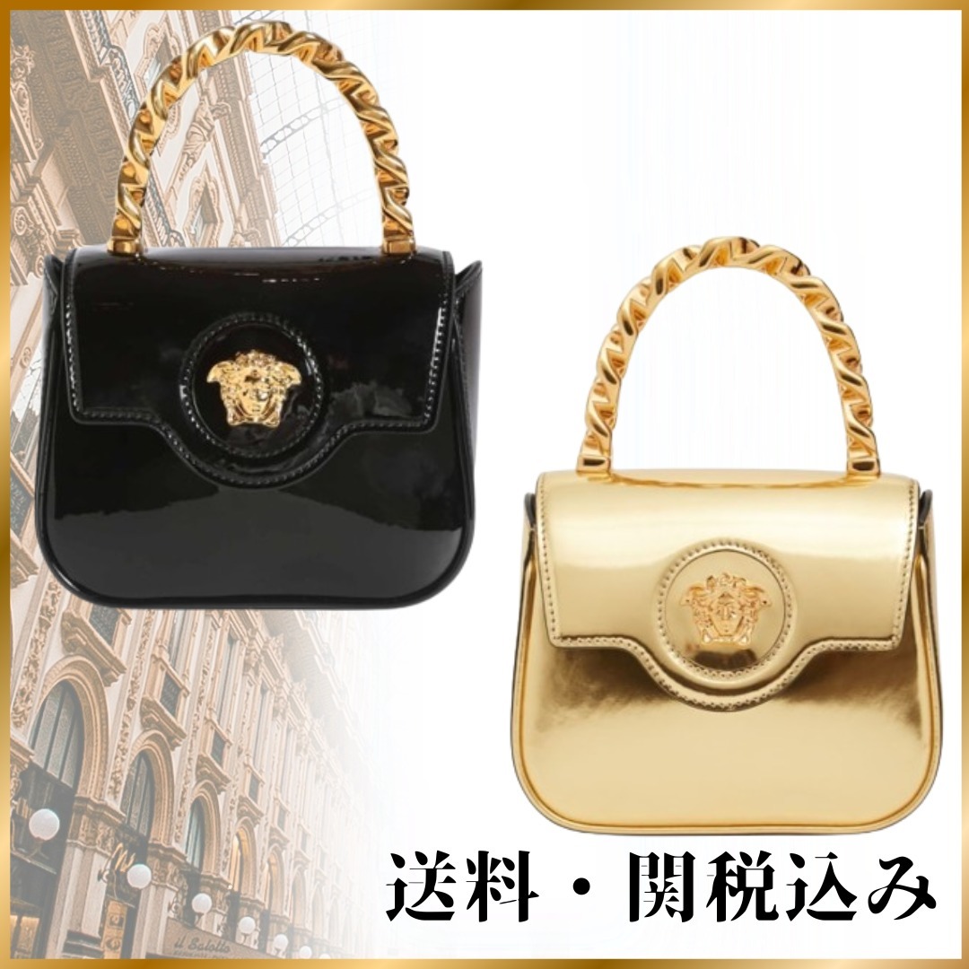 ♦VERSACE♦ミニメドゥーサレザートップハンドル