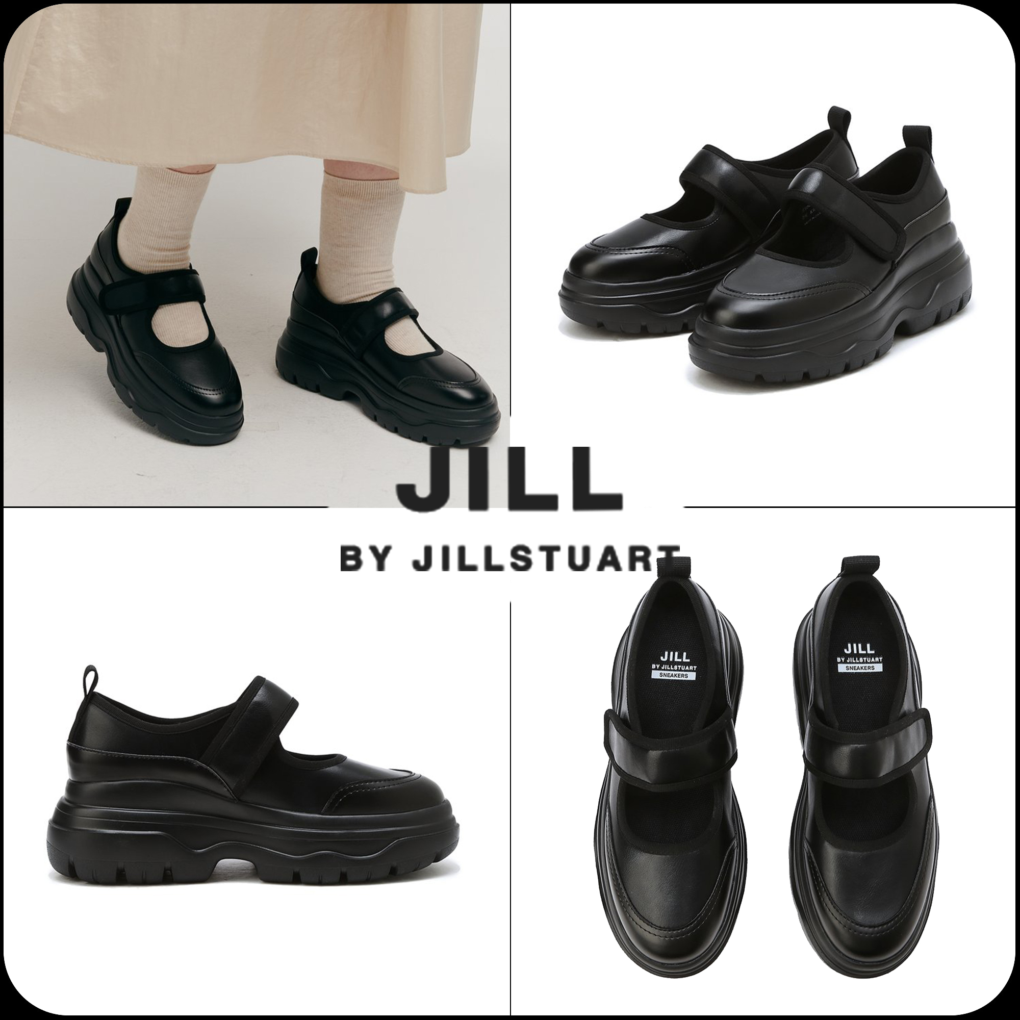 [JILLSTUART]★韓国人気★DOROTHY VELCRO PLATFORM SNEAKERS