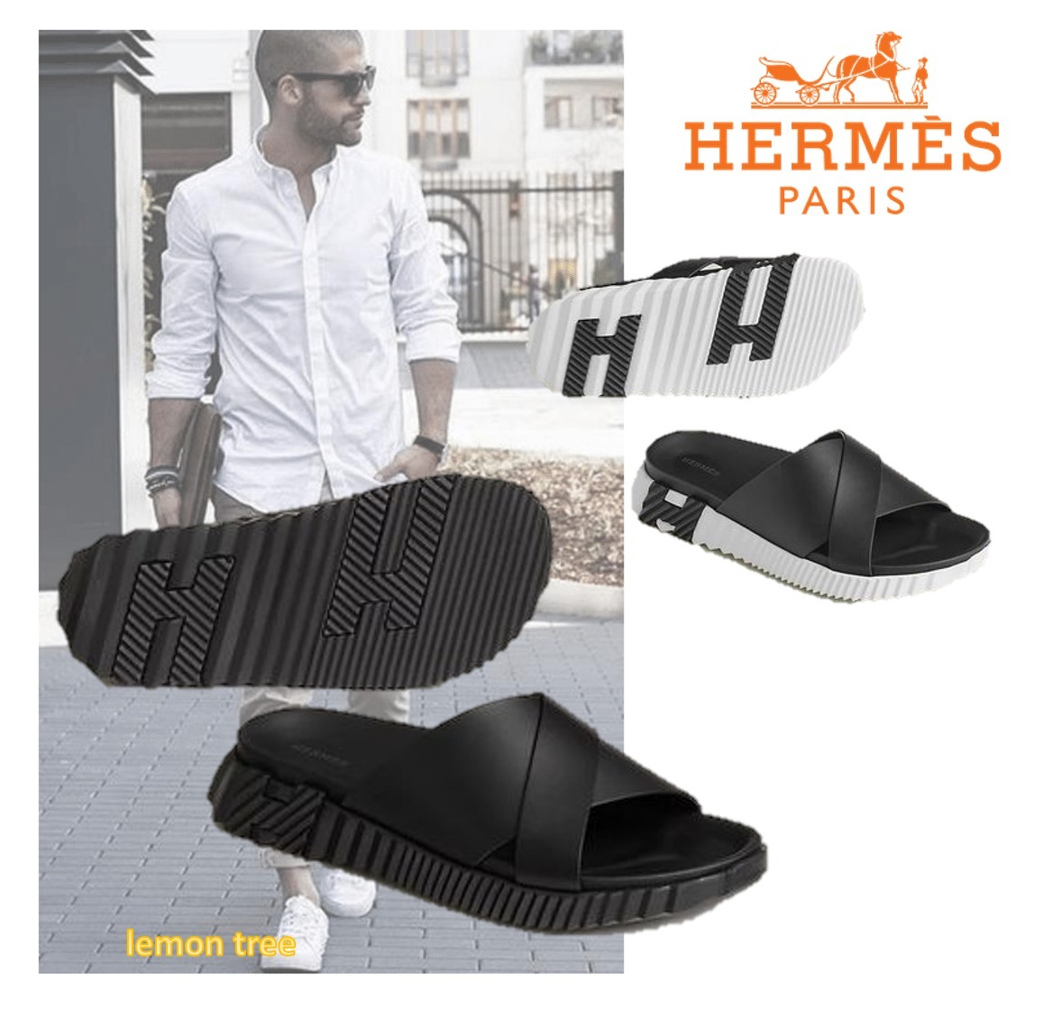 HERMES サンダル Infra 超軽量 グラフィックソール
