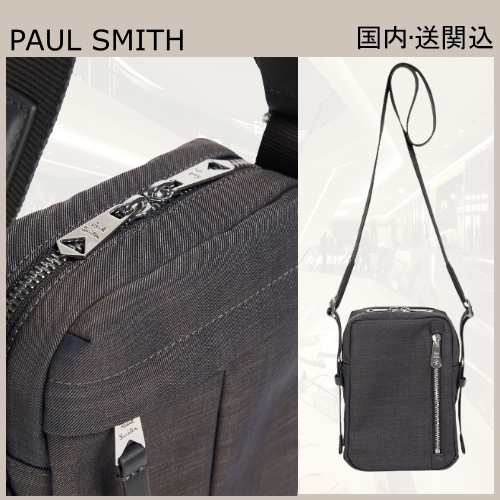 PAUL SMITH ツイル メッセンジャーバッグ