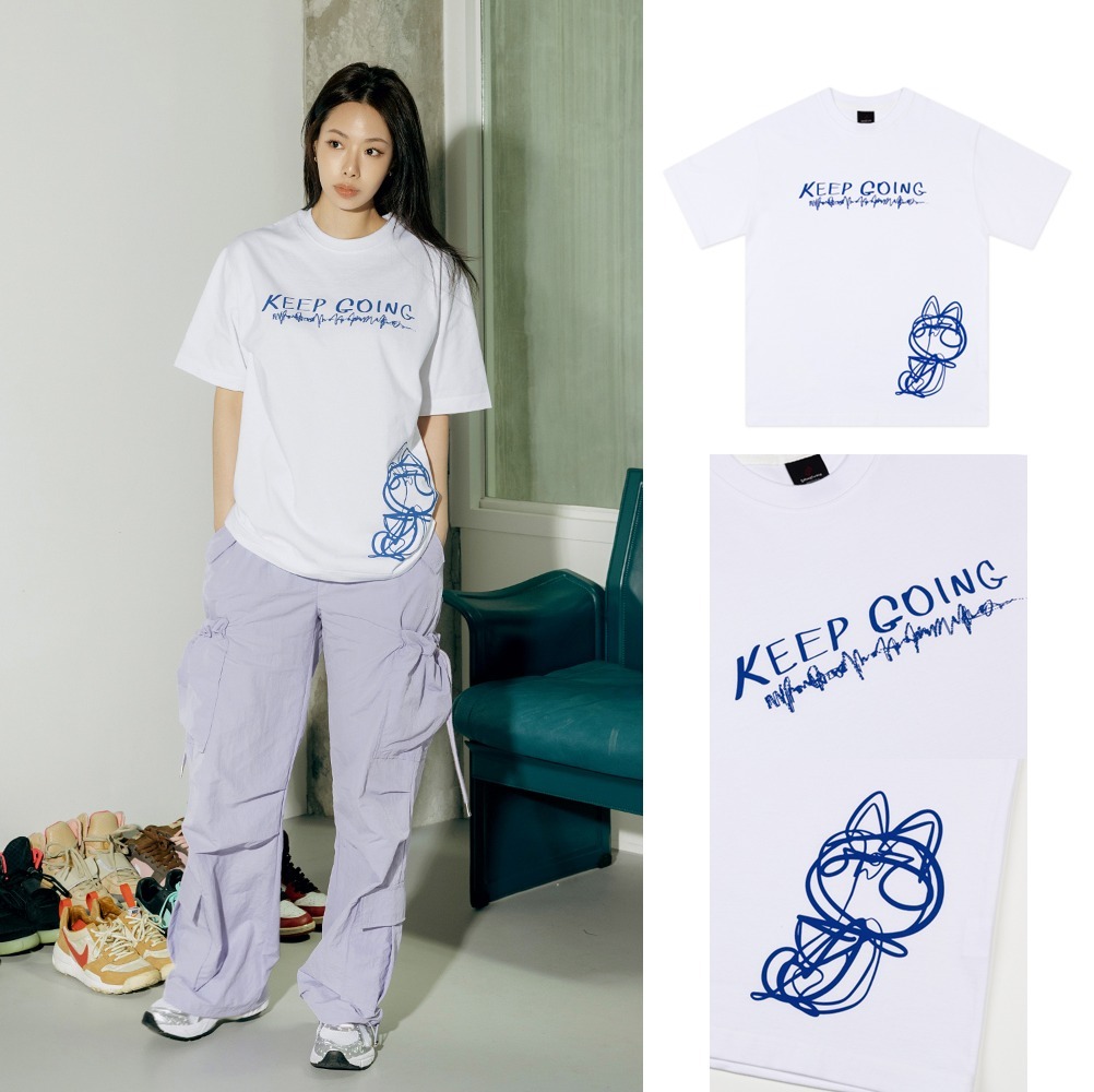Tシャツ・カットソー [SHUA STUDIO] Keep Going T-Shirts White