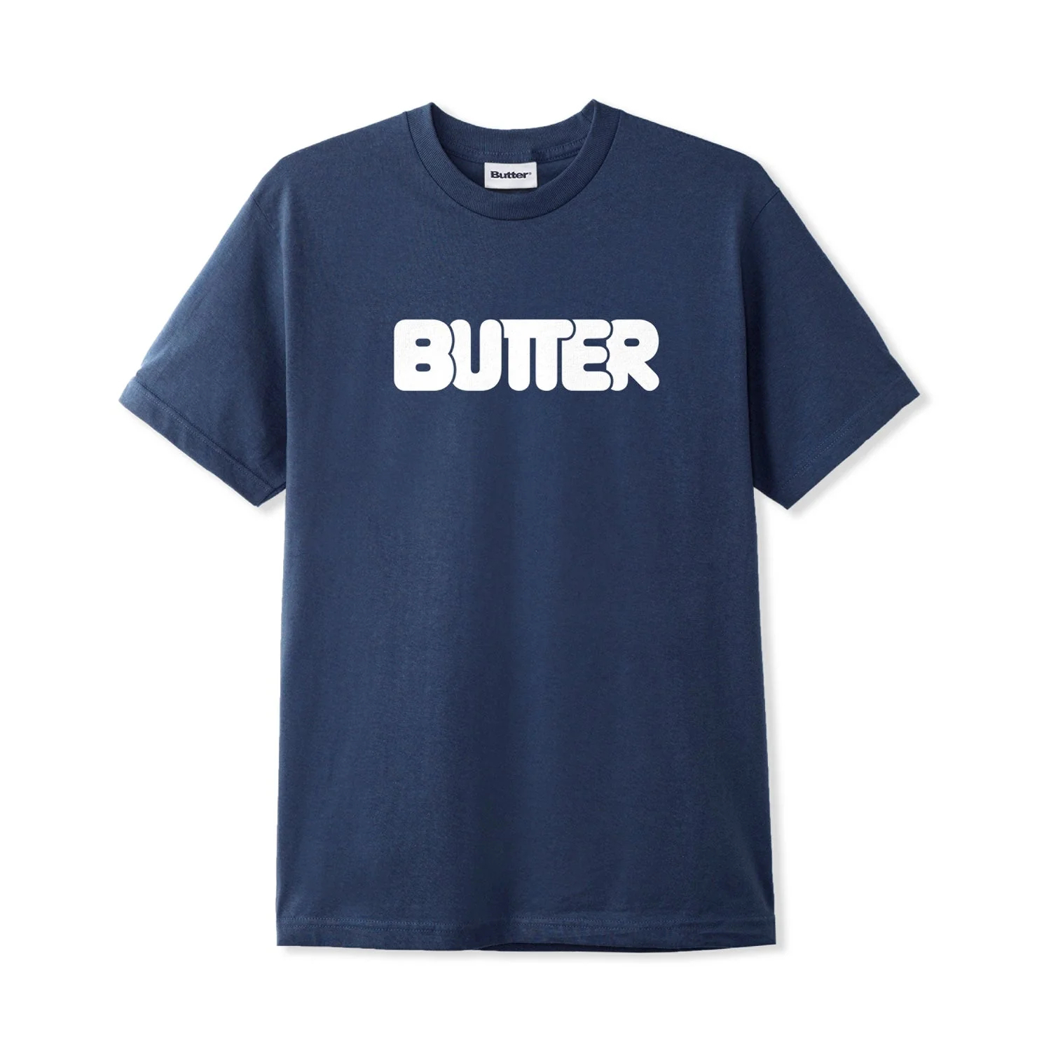【BUTTER GOODS】 Rounded Logo Tee Denim