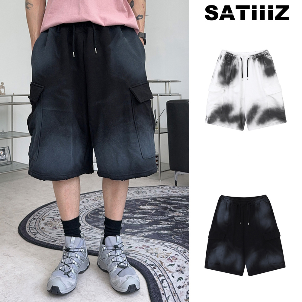 【SATIIIZ】Seden Dirty Training Bermuda Pants