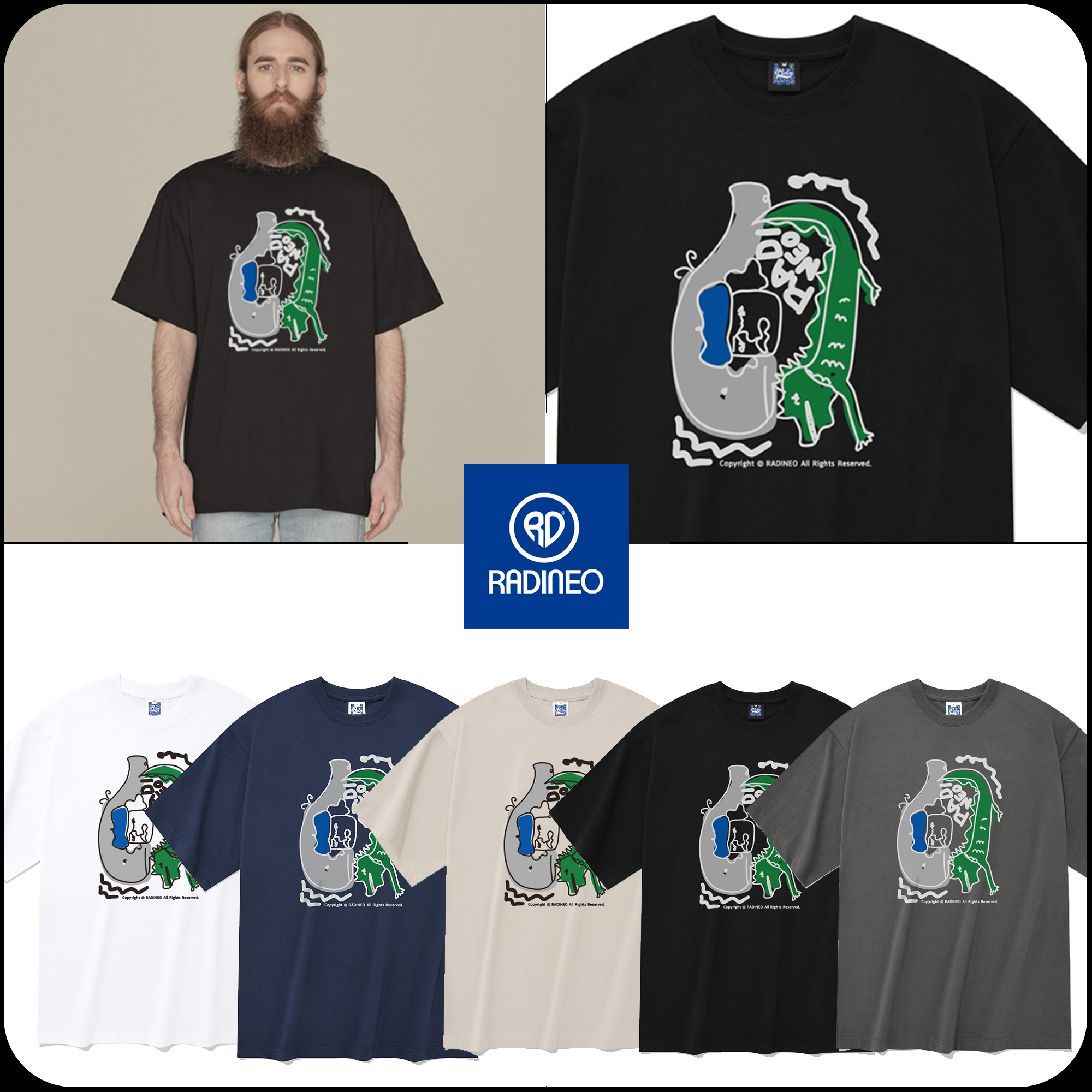 [RADINEO]★ 韓国人気★TRIO T-SHIRTS