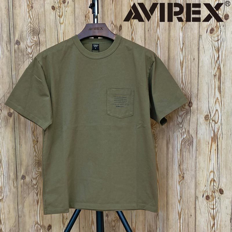 AVIREX アビレックス MIL. STENCIL OFFICIAL LOGO 半袖Tシャツ