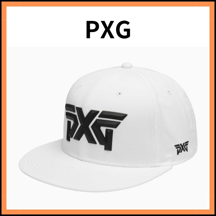 【PXG】Faceted Large 6 Panel Structured Flat Bill Cap