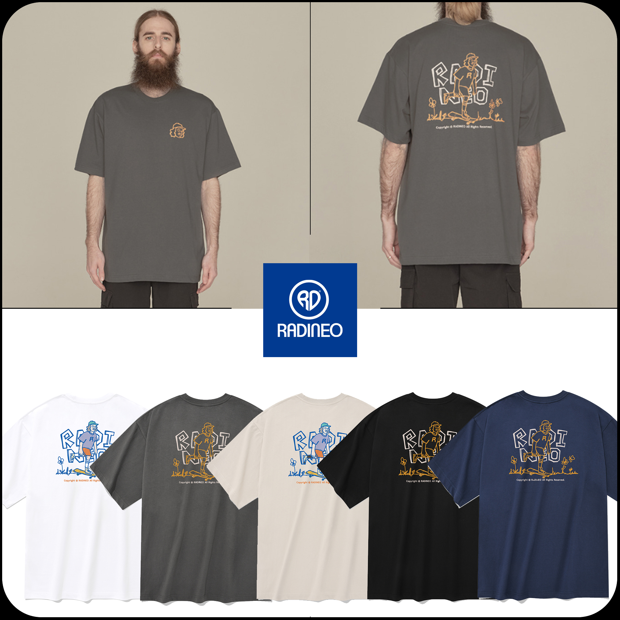 [RADINEO]★ 韓国人気★YOUNG BOARD T-SHIRTS