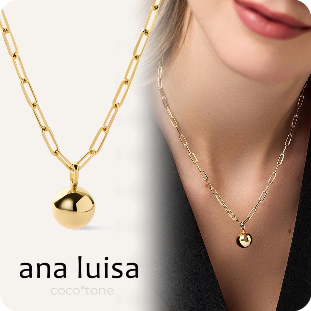 ana luisa◆ゴールドボールペンダントネックレス＊CONSTANCE
