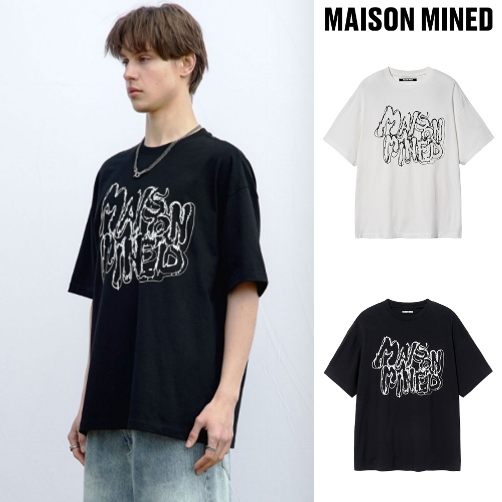 【MAISON MINED】24SS★ LUMPY SKETCH HALF T