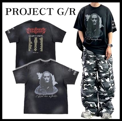 ★人気★【Project G/R】★Furious Logo Applique T-Shirt★ Project G/R Furious Logo T-Shirt