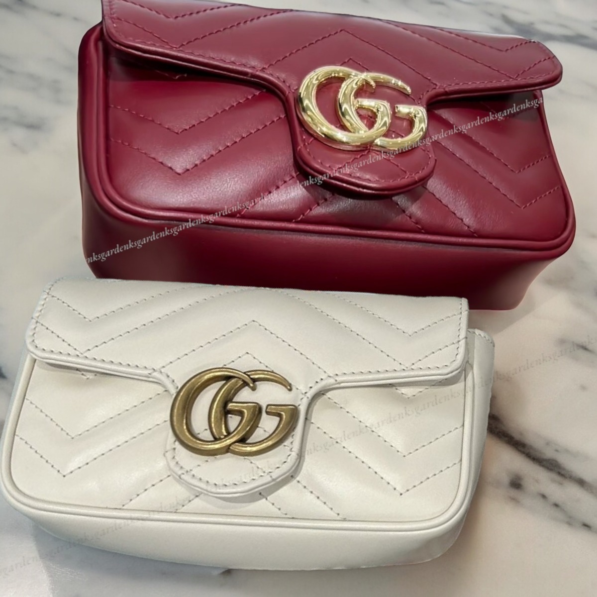 すぐ届く！GUCCI 〔GGマーモント〕スーパーミニバッグ