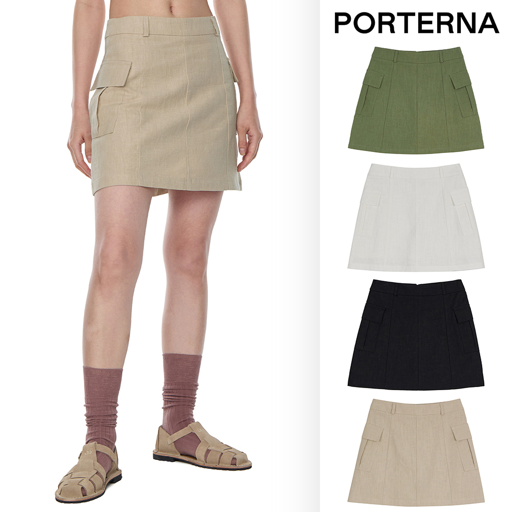 【PORTERNA】Ssiya Pocket Mini Skirt