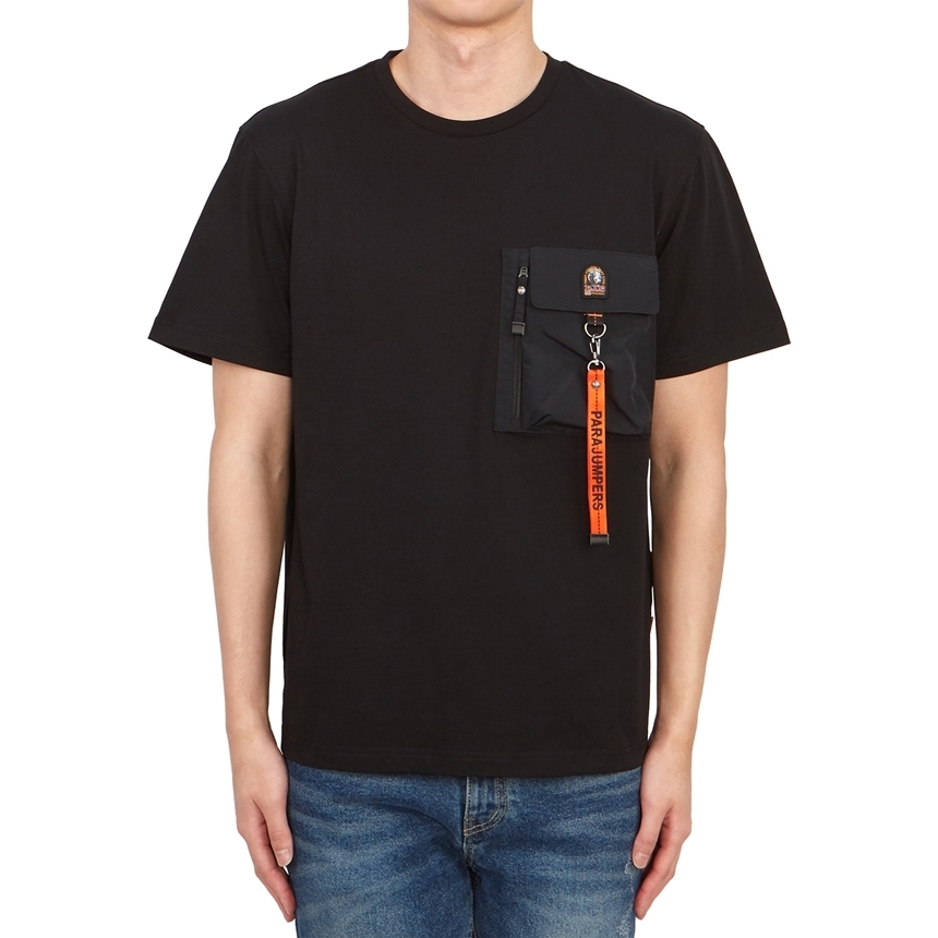 パラジャンパーズ メンズ 半袖Tシャツ PMTSRE07 BLACK