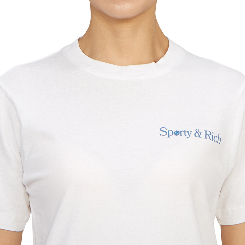 スポーティアンドリッチ レディース 半袖Tシャツ TS1062WH WHITE org.jpg