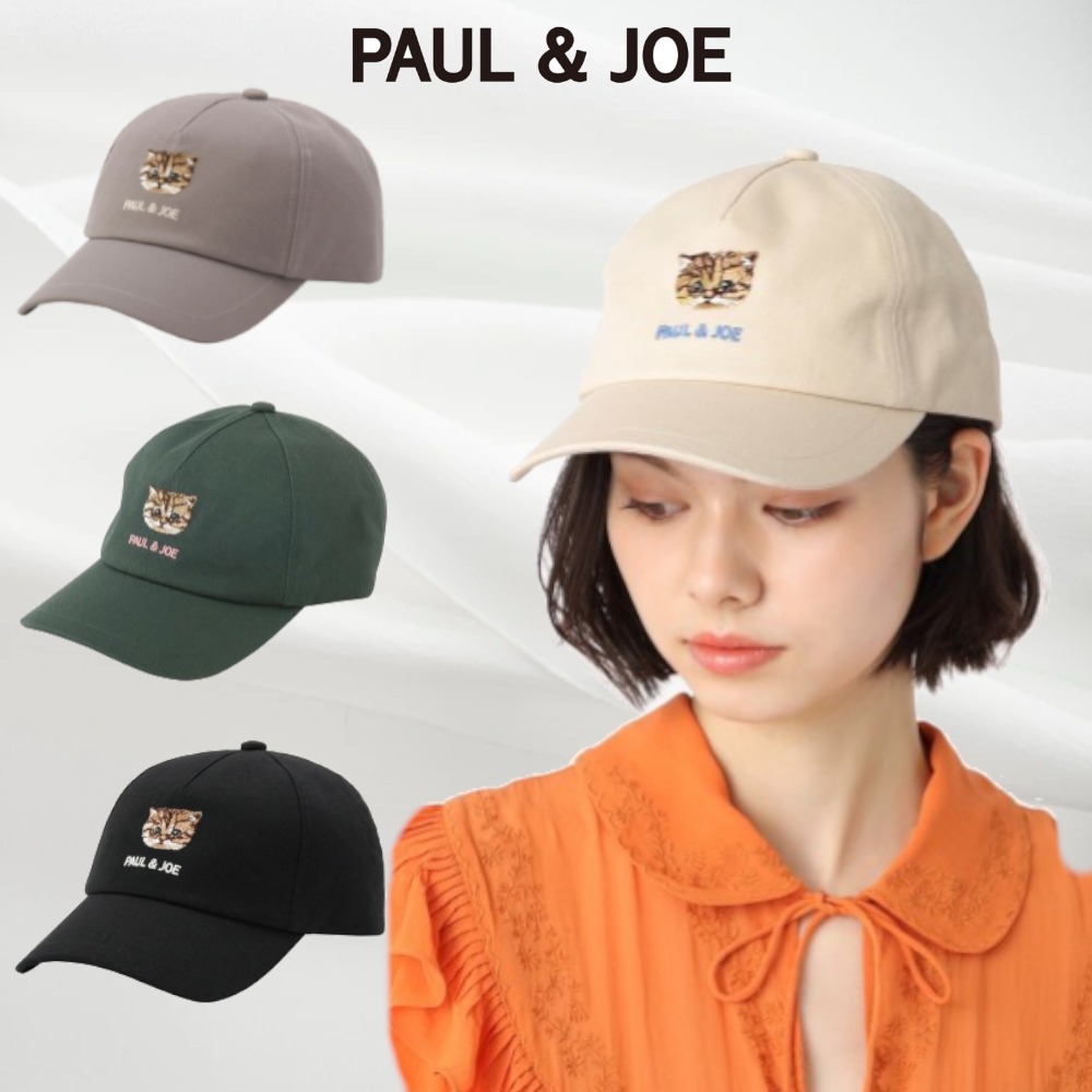 【PAUL & JOE】PAUL & JOE ACCESSOIRES 猫 刺繍 キャップ
