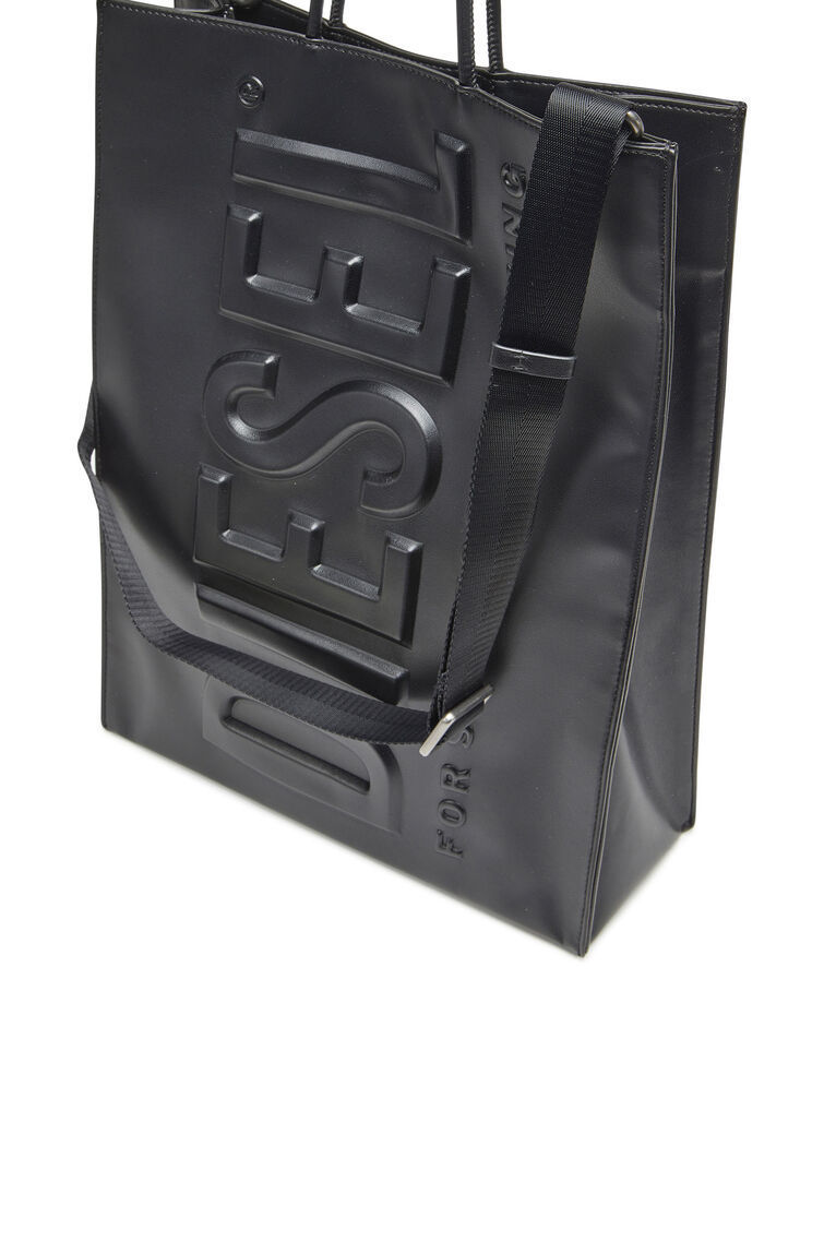 【関税込】人気◆DIESEL ディーゼル◆ロゴ Cage-D トートバッグ ブラック（黒）系 DIESEL(ディーゼル) トートバッグ(メンズ