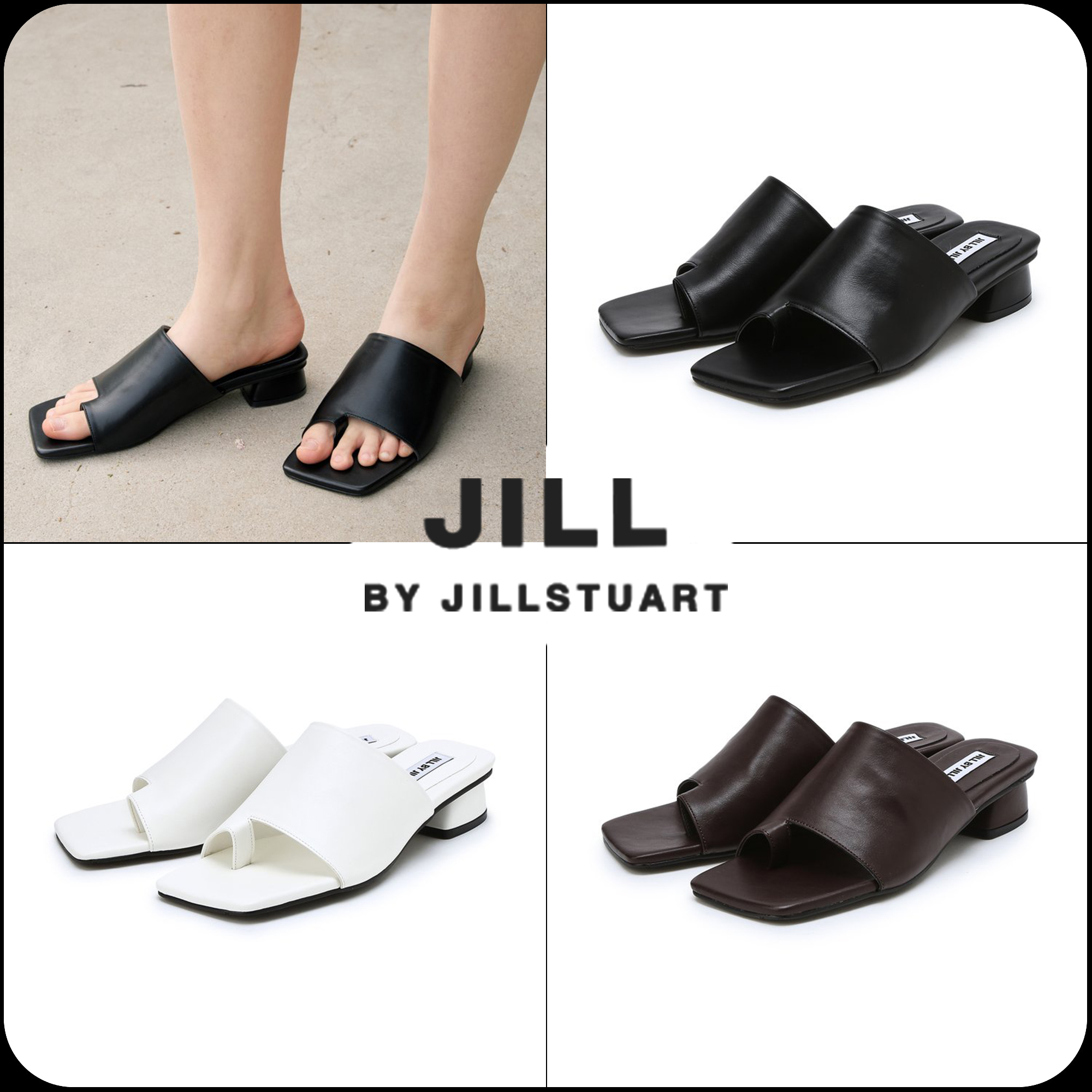 [JILLSTUART]★韓国人気★HAILEY TOE RING MULE SANDALS