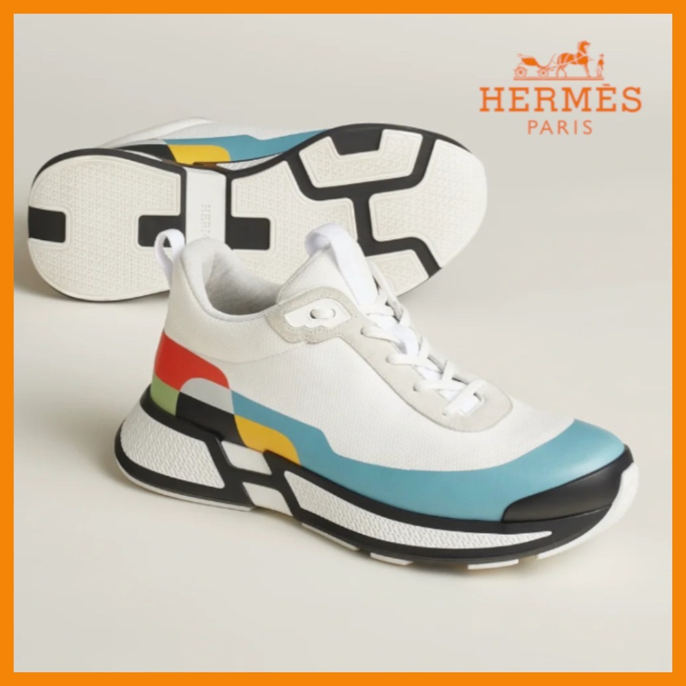 【カラフルな彩りが個性的♪】HERMES スニーカー