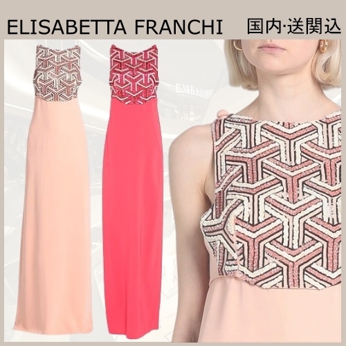 VIP★ELISABETTA FRANCHI ロングワンピース パーティードレス