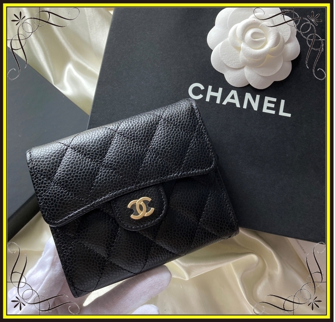 【春カラー】CHANEL★折りたたみ財布 フラップウォレット25SS CHANEL】シャネル クラシック フラップウォレット 折畳み財布
