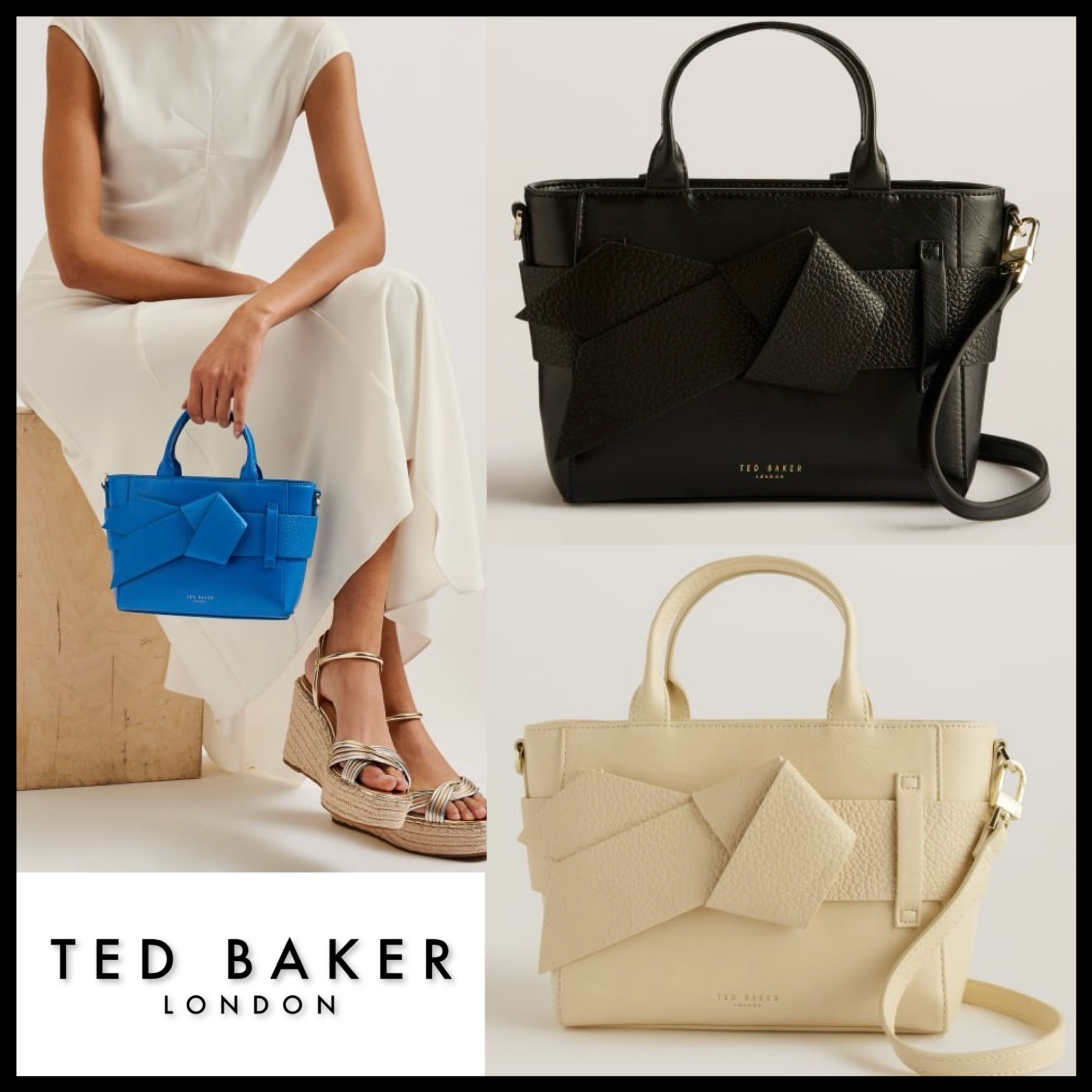 【TED BAKER】Jimisie リボン ミニ ノット ハンド バッグ 2WAY