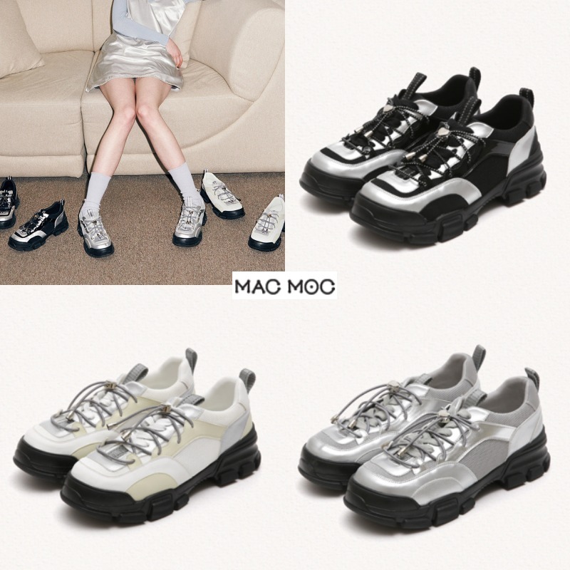 【MAC MOC】Bebe Casual Heart Laceup Sneackers