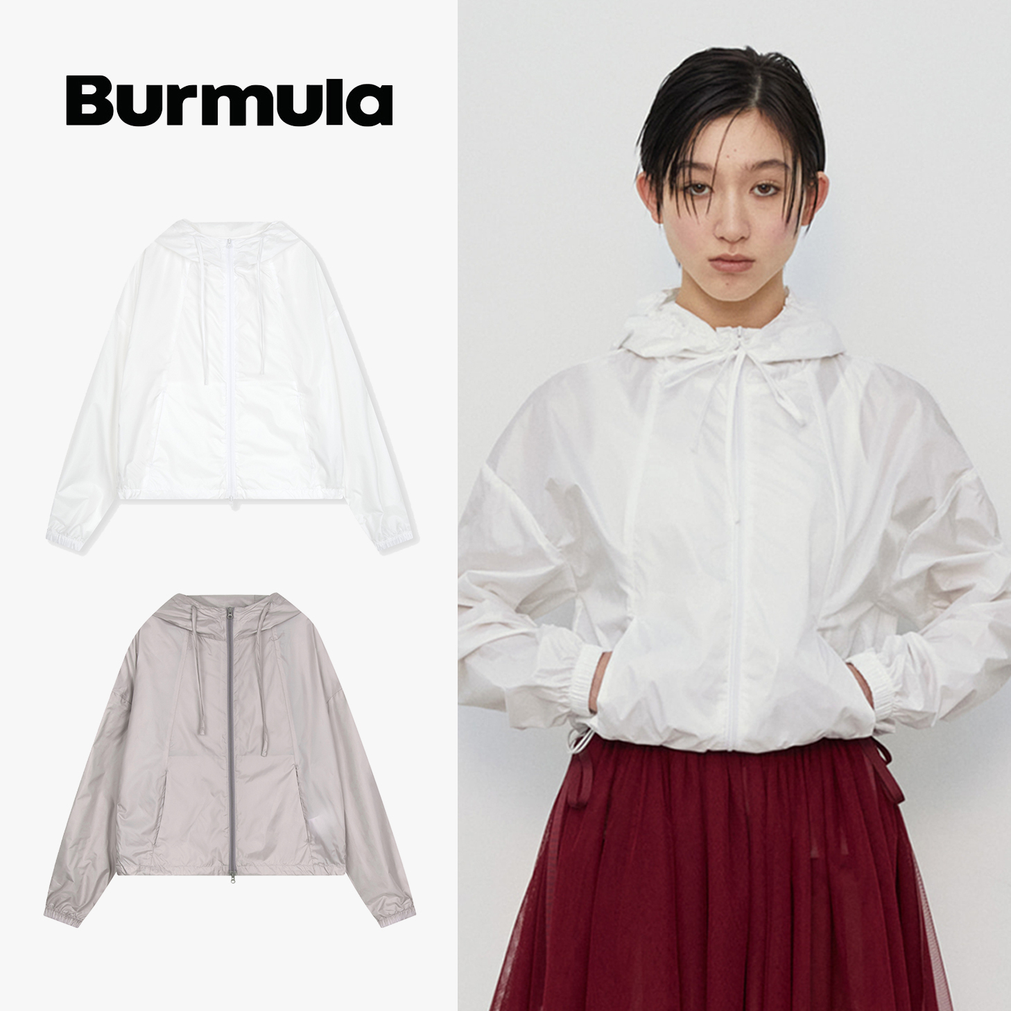 アウターその他 Burmula / GLOSSY HOODIE ANORAK (2COLORS)