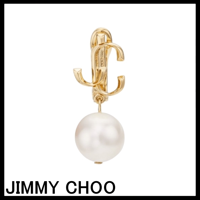 JIMMY CHOO JCPearlDrop Clip On パール付き クリップオンピアス