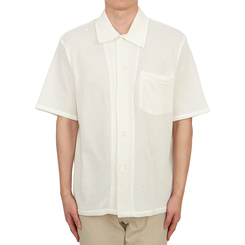 アワーレガシー メンズ シャツ M2202BO WHITE BOUCLE