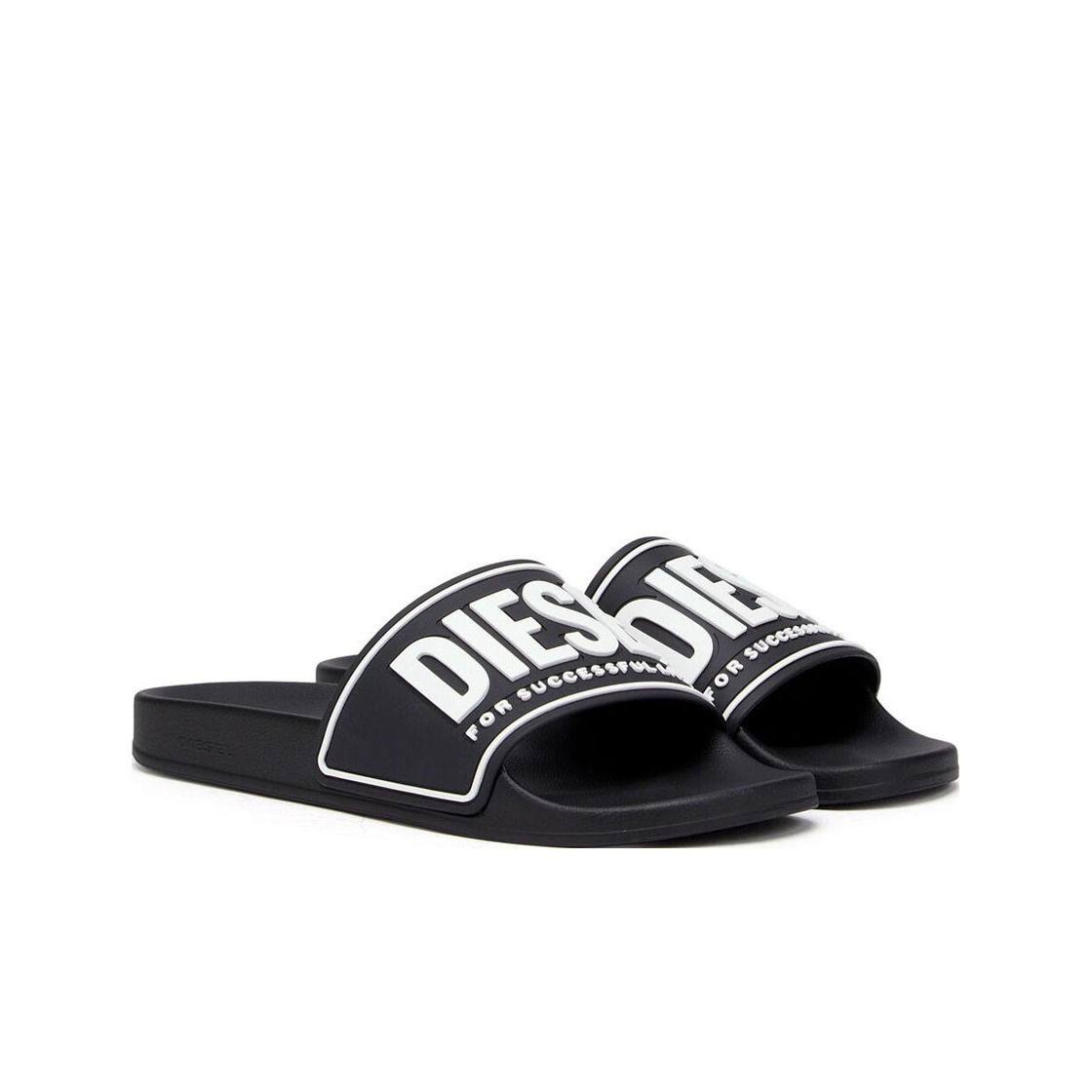 【DIESEL】 Sa-Mayemi CC Pool Slides Black
