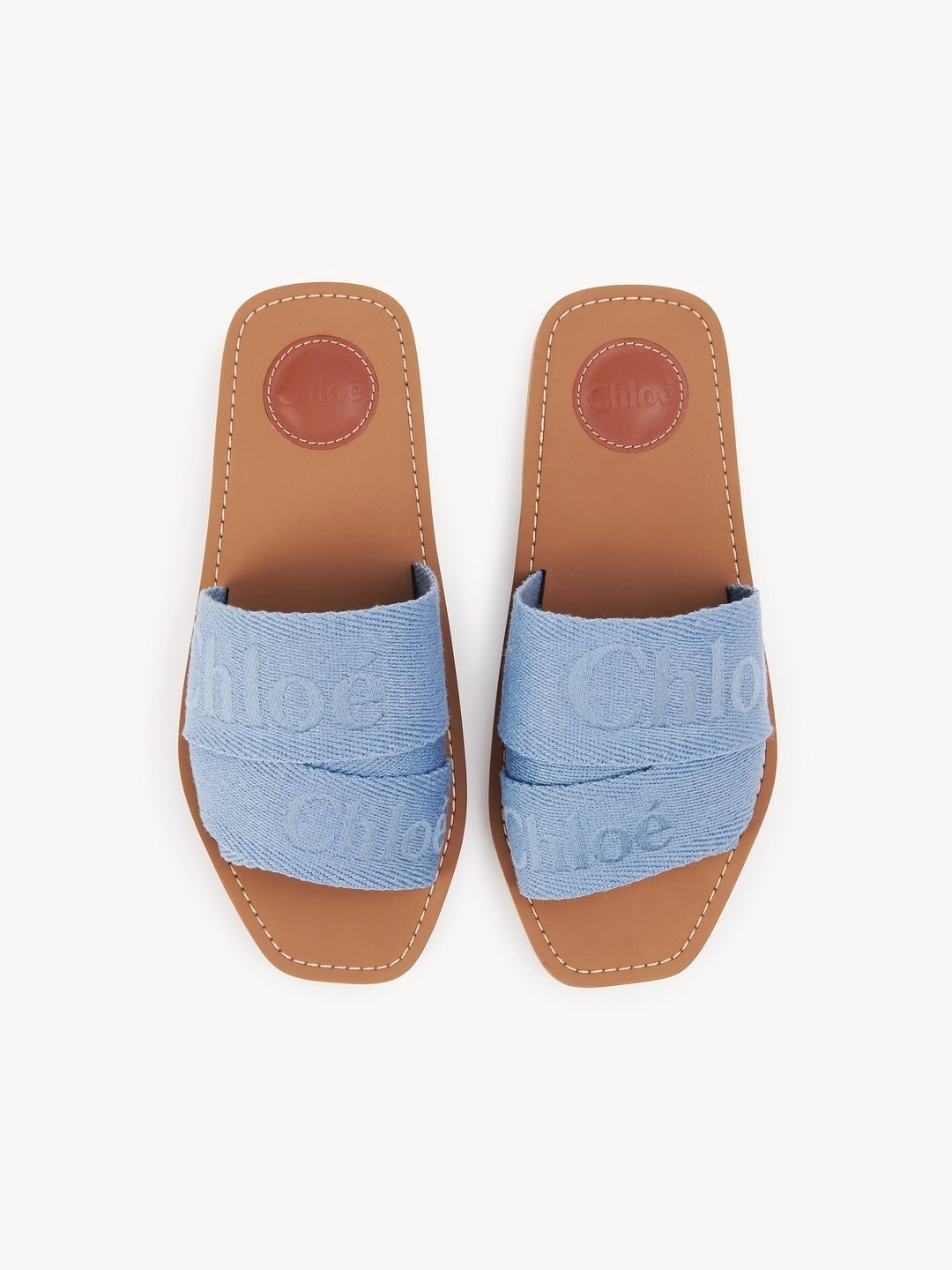 【洗練されたデザイン】Chloe《WOODY FLAT MULE》サンダル