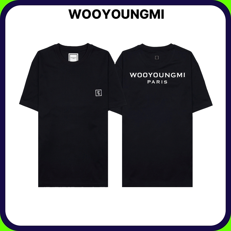 【WOOYOUNGMI】Men's Cotton Back Logo T-Shirt