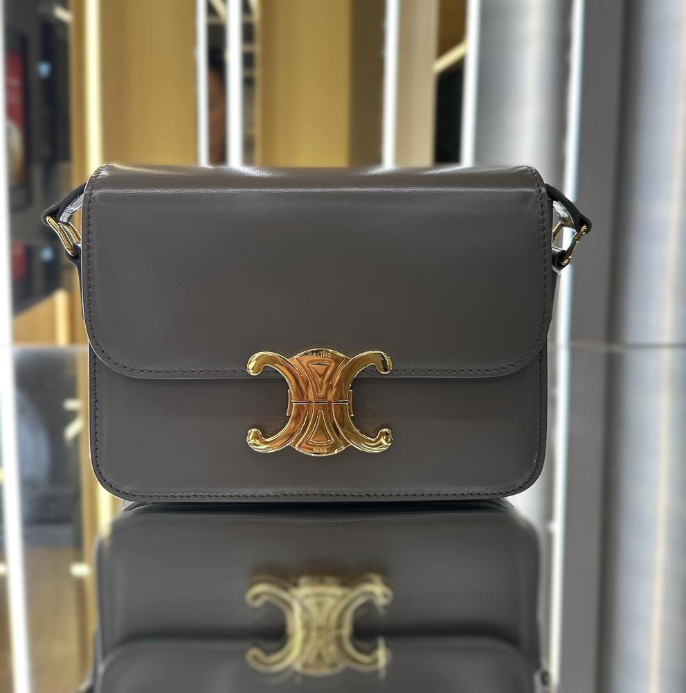 24CELINE ティーン トリオンフ バッグ シャイニーカーフスキン ティーン トリオンフ バッグ / シャイニーカーフスキン