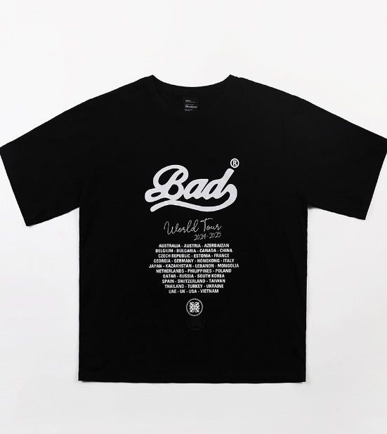 BADBLOOD☆韓国人気 Bad World Tour T-Shirt - 2Color 男女共用