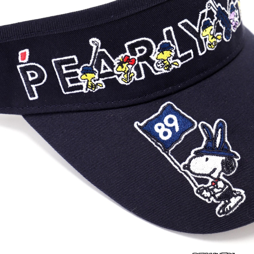 PEARLY GATES* SNOOPY スヌーピー コットンツイル バイザー ゴルフ