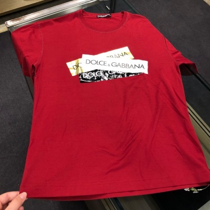 Dolce & Gabbana テープロゴ tシャツ