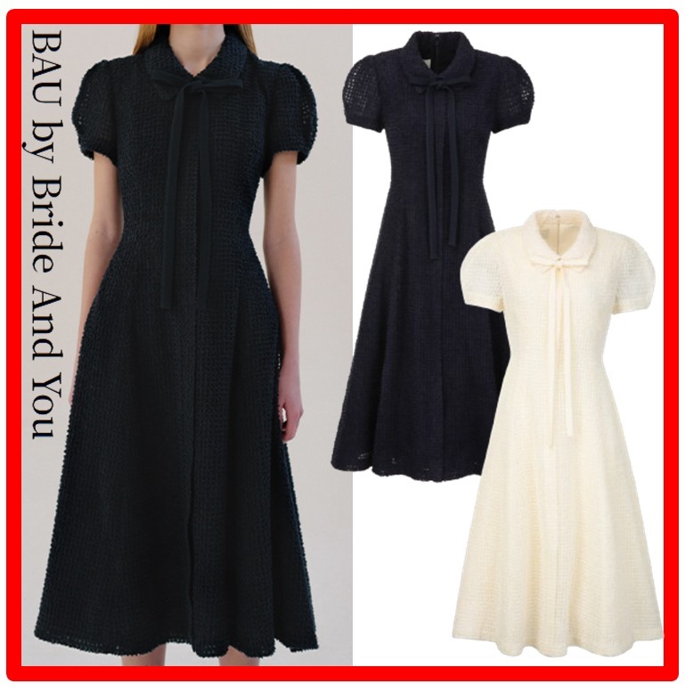 BAU by Bride And You☆NEVAEH Stand collar flared long dres.s