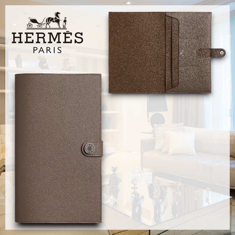 【シンプルで実用性ある♪】HERMES《R.M.S Toutenmain》長財布