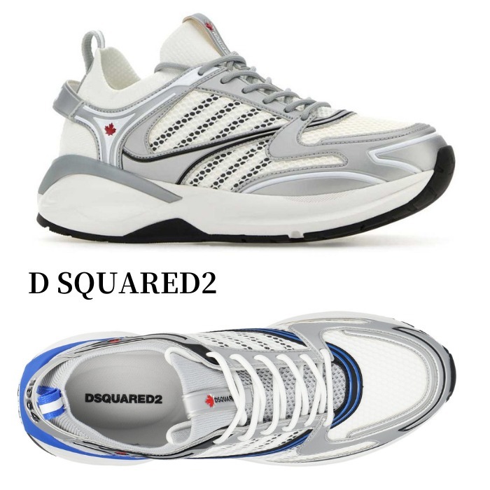 関税送料込【D SQUARED2】メッシュ レースアップ スニーカー