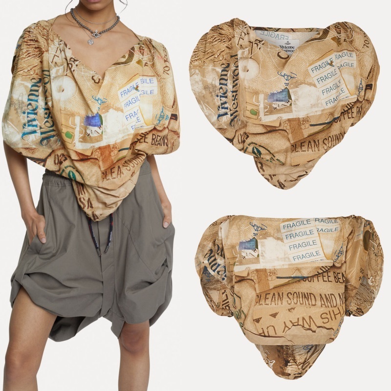 ★vivienne westwood★ハート トップ ロゴ 半袖 / トラッシュ