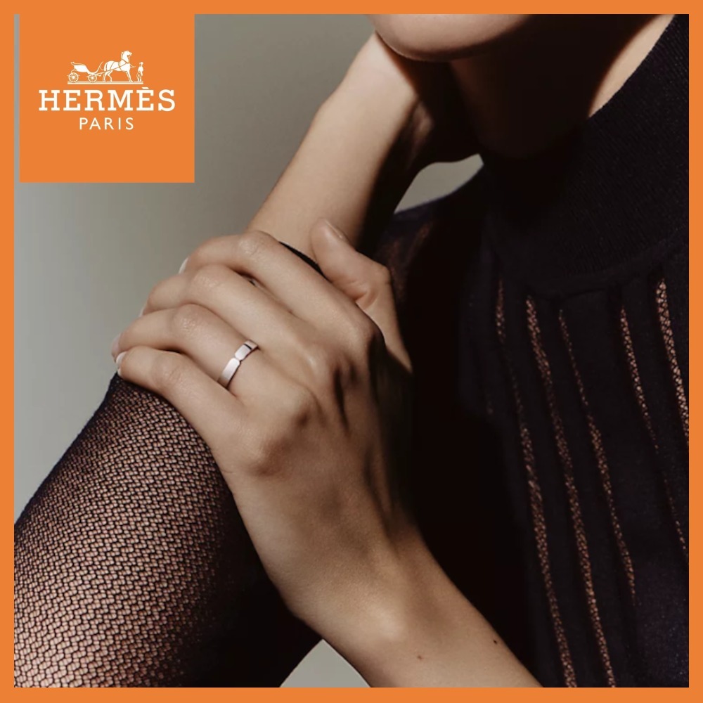 ＊プラチナ＊【HERMES】ウェディングリング エヴァー・ケリー