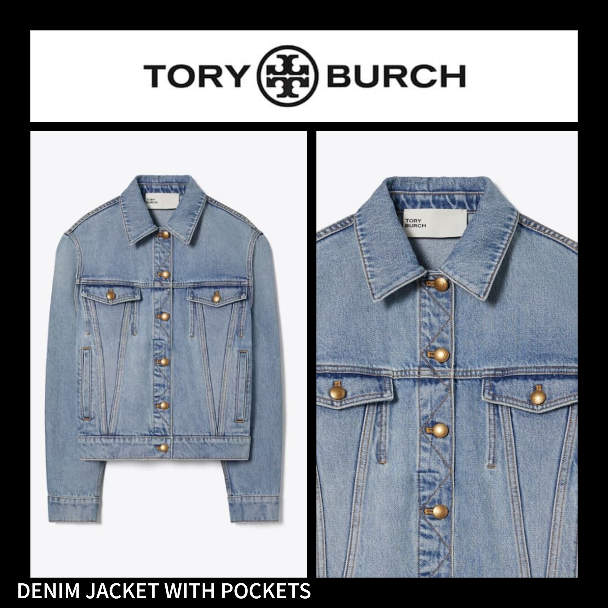 デニムジャケット★Tory Burch★DENIM JACKET WITH POCKETS★